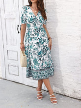 Glamour Style™ Floral A-Line Swing Midi Dress Glamour Style