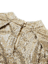 Glamour Style™ Sequin Long Sleeve Party Mini Dress Glamour Style