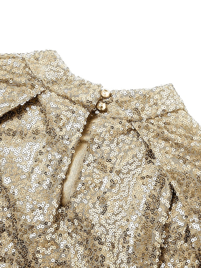 Glamour Style™ Sequin Long Sleeve Party Mini Dress Glamour Style
