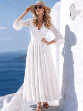 Glamour Style™ Elegant Long Sleeve V-Neck Maxi Dress Glamour Style