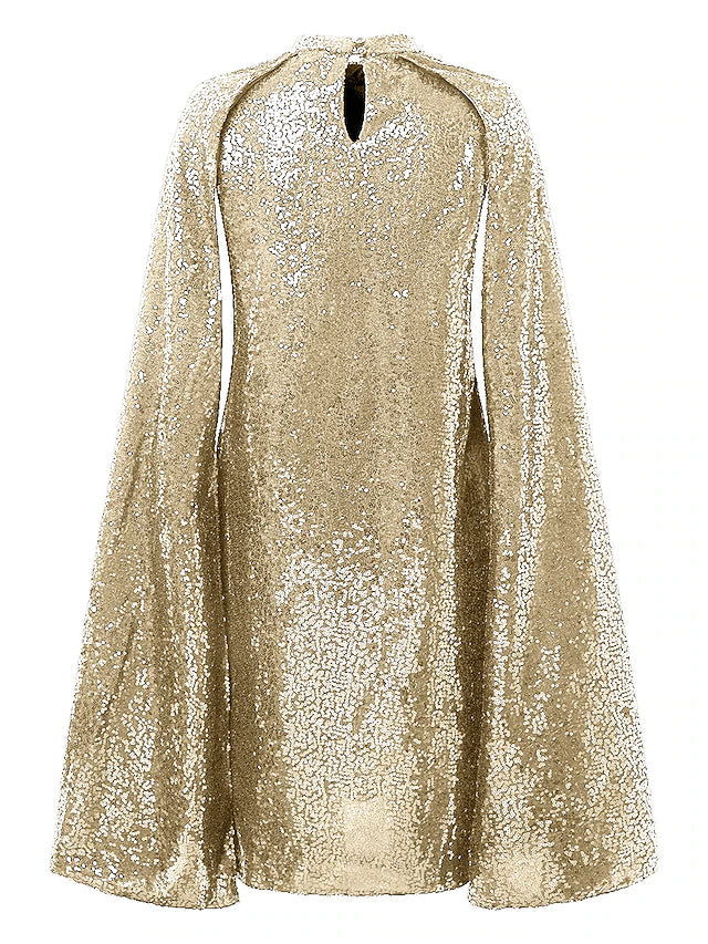Glamour Style™ Sequin Long Sleeve Party Mini Dress Glamour Style