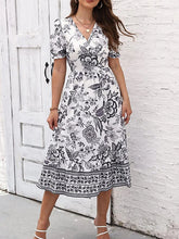 Glamour Style™ Floral A-Line Swing Midi Dress Glamour Style Black