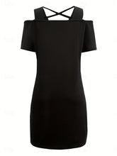 Glamour Style™ Cut-Out V-Neck Mini Dress Glamour Style