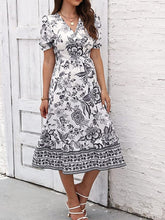 Glamour Style™ Floral A-Line Swing Midi Dress Glamour Style