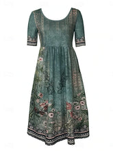 Glamour Style™ Boho Floral A-Line Maxi Dress Glamour Style