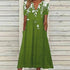Glamour Style™ Floral V-Neck Pocket Midi Dress Glamour Style Green