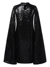 Glamour Style™ Sequin Long Sleeve Party Mini Dress Glamour Style