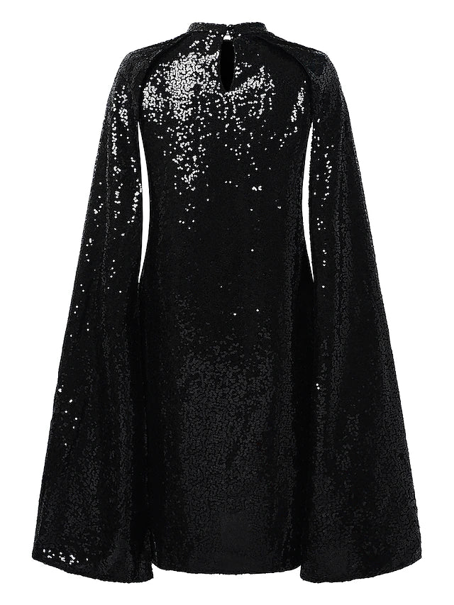 Glamour Style™ Sequin Long Sleeve Party Mini Dress Glamour Style