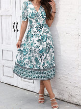 Glamour Style™ Floral A-Line Swing Midi Dress Glamour Style