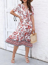 Glamour Style™ Floral A-Line Swing Midi Dress Glamour Style