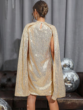 Glamour Style™ Sequin Long Sleeve Party Mini Dress Glamour Style