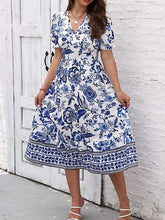 Glamour Style™ Floral A-Line Swing Midi Dress Glamour Style