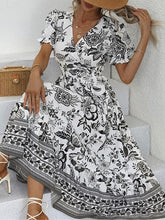 Glamour Style™ Floral A-Line Swing Midi Dress Glamour Style