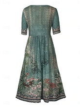 Glamour Style™ Boho Floral A-Line Maxi Dress Glamour Style