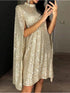 Glamour Style™ Sequin Long Sleeve Party Mini Dress Glamour Style Gold