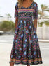 Glamour Style™ Boho Floral A-Line Maxi Dress Glamour Style Black