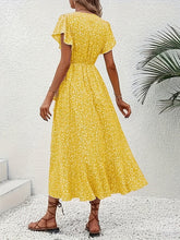 Glamour Style™ Elegant Floral Wrap Midi Dress Glamour Style