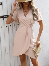 Glamour Style™ Elegant V-Neck Wrap Mini Dress Glamour Style