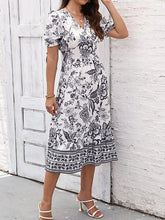 Glamour Style™ Floral A-Line Swing Midi Dress Glamour Style