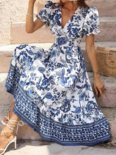 Glamour Style™ Floral A-Line Swing Midi Dress Glamour Style