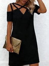 Glamour Style™ Cut-Out V-Neck Mini Dress Glamour Style