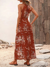Glamour Style™ Boho Floral Halter Neck Maxi Dress Glamour Style